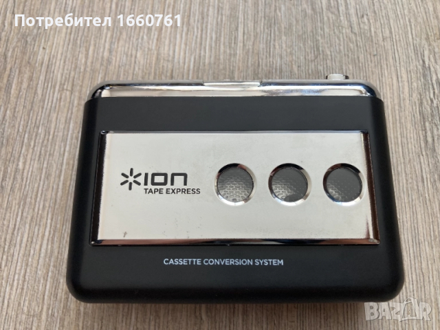 нов уокмен конвертор на аналогов към цифров аудиозапис ION TAPE EXPRESS TAPE-TO-MP3-CONVERTER/PLAYER