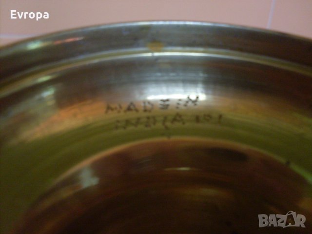 Бронзова ваза "Индия"., снимка 4 - Други ценни предмети - 26628761