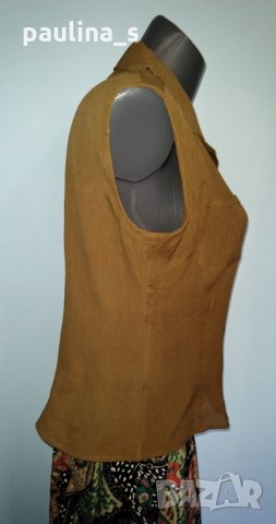 Вталена риза с бюстие от копринена органза "Suchita", снимка 5 - Ризи - 28459882