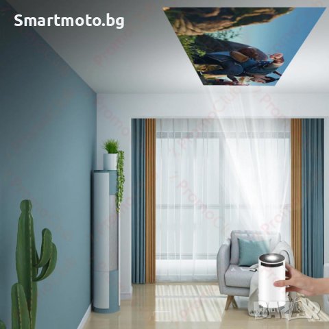 Смарт проектор HY300 PRO - Домашно кино 4K, Андроид 130 inch 170ansi, снимка 5 - Плейъри, домашно кино, прожектори - 43750719