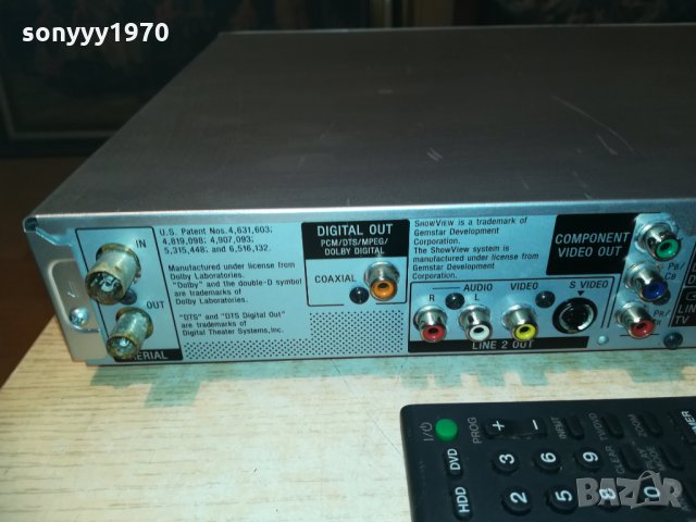 sony rdr-hx720 dvd recorder-hdd/dvd-160gb+remote, снимка 16 - Плейъри, домашно кино, прожектори - 29059256
