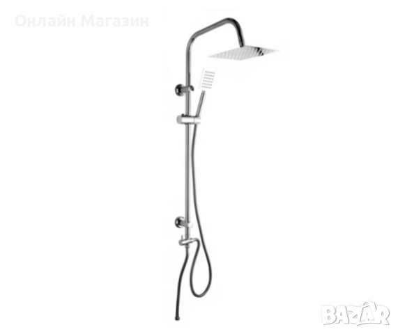 Нови Хромиран горен душ комплект, смесител тип дъждовен душ Schütte, снимка 3 - Други - 52061702