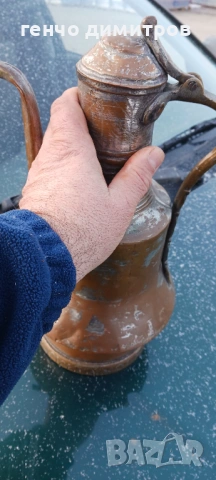 стар меден ибрик  , снимка 3 - Антикварни и старинни предмети - 53252854