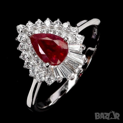 Сребърни пръстени с различни камъни, разгледайте ги всичките, снимка 16 - Пръстени - 52919950