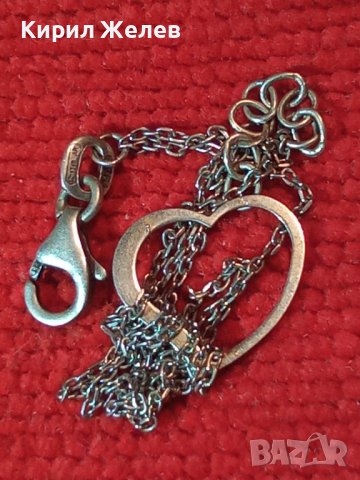 ФИНА СРЕБЪРНА ГРИВНА СРЕБРО 925 със СРЕБЪРНО СЪРЧИЦЕ 40265