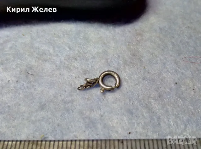 СТАРА СРЕБЪРНА ЗАКОПЧАЛКА СРЕБРО 925 КАРАБИНКА За СИНДЖИР ГРИВНА КОЛИЕ ВЕРИЖКА 49889, снимка 2 - Други - 49525129