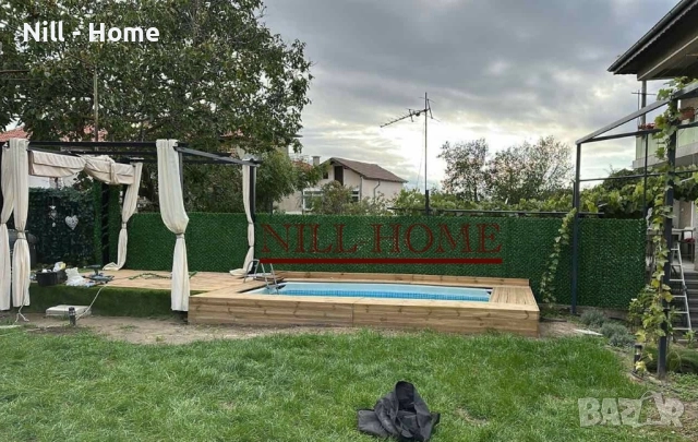 Поцинкована мрежа с декорация ( ИЗКУСТВЕНА ТРЕВА ) 4 мм. Тел / 40 мм. Око, снимка 8 - Огради и мрежи - 52303087