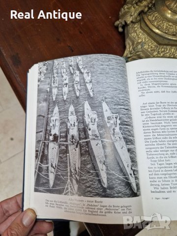 Антикварна немска книга- Ловецът гони - Немските подводници , снимка 8 - Антикварни и старинни предмети - 39406870