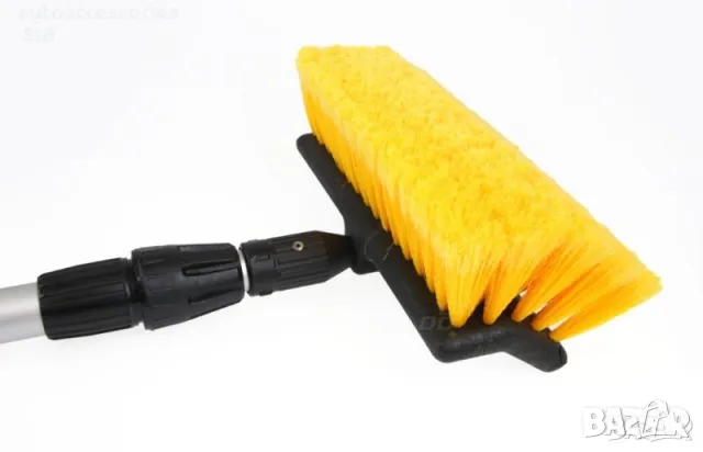 Четка за измиване на автомобил Amio, с телескопична дръжка 145-250см, снимка 2 - Аксесоари и консумативи - 49644550