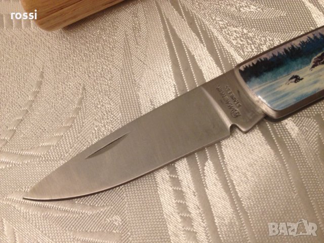 Немски ловен нож MAGNUM Stainless с мечка и специална кутия, снимка 5 - Ножове - 39828444