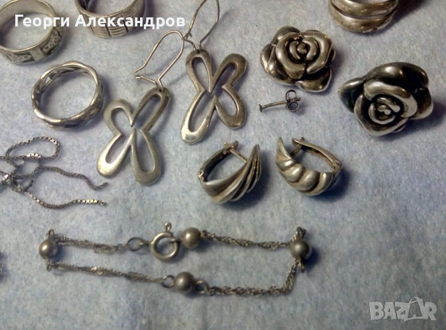 СРЕБЪРНА КОЛЕКЦИЯ Сребърни БИЖУТА Сребро 925 - 68 грама МОЖЕ и на БРОЙКА - По ДОГОВАРЯНЕ, снимка 10 - Бижутерийни комплекти - 52634678