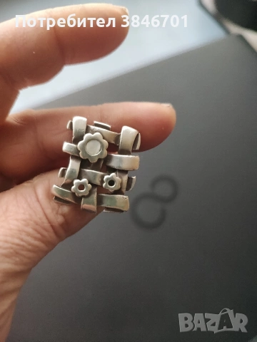 масивен сребърен пръстен , снимка 2 - Пръстени - 53520509