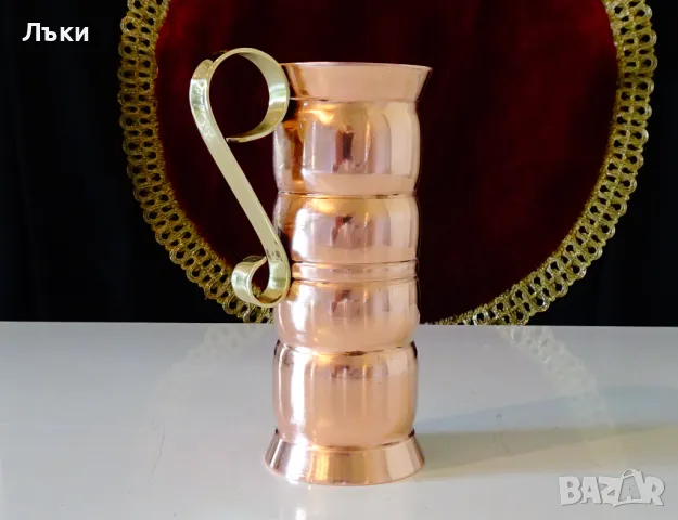 Медна чаша за вино,свръх масивна 320 гр. , снимка 4 - Антикварни и старинни предмети - 50276242