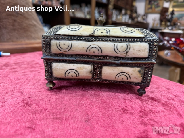 Стара кутия за бижута №7479 , снимка 2 - Антикварни и старинни предмети - 52050035