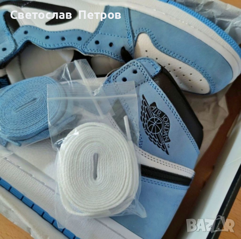 Nike Air Jordan University Blue 43 size Найк 43 размер номер обувки , снимка 6 - Кецове - 35208680