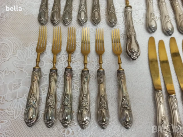 Сребърни стари прибори Солинген комплект , снимка 3 - Антикварни и старинни предмети - 50576022