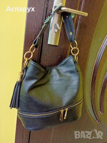 Закачлива ефектна сладка черна дамска чанта, снимка 2 - Чанти - 40799213