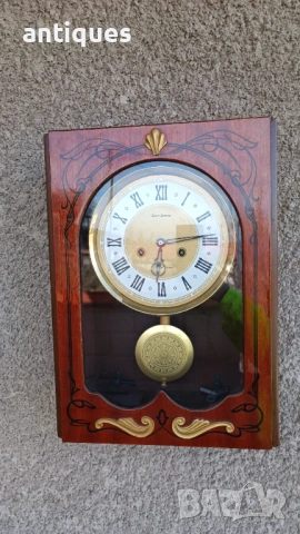 Стар руски стенен часовник - Янтар / Jantar - 1985г. - №1 