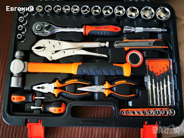 Комплект ръчни инструменти в куфар 78 части Bolter, снимка 3 - Куфари с инструменти - 26473773