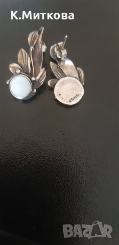 Сребърни обеци , снимка 2 - Обеци - 43377169