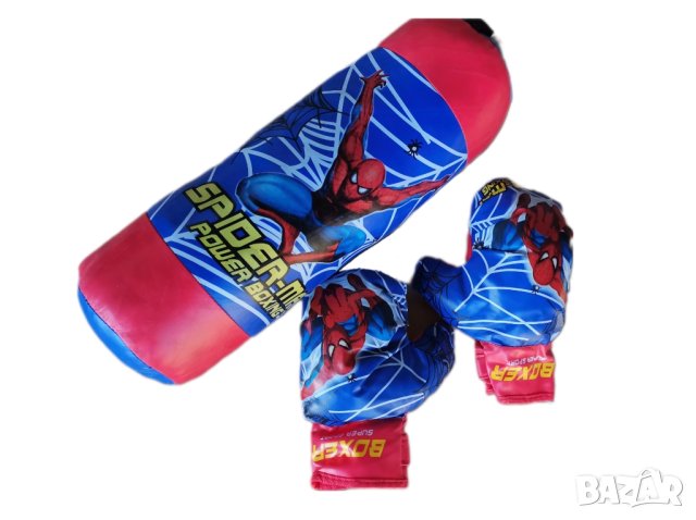 Детски боксов чувал с ръкавици на Спайдърмен/ Spiderman 