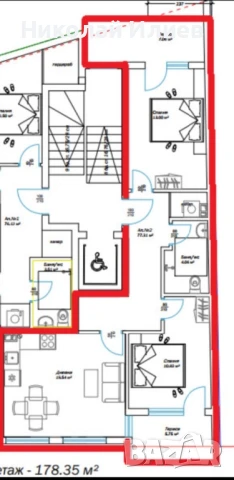 Нов тристаен кв.Христо Ботев, снимка 4 - Апартаменти - 51252043