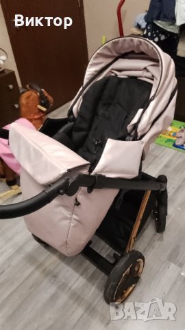 Бебешка количка Tutek DIAMOS VX Rose and gold DVXECO7, снимка 3 - Детски колички - 43785471