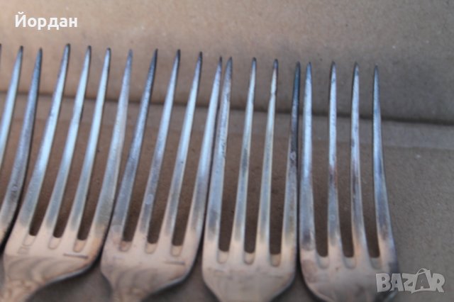 6 броя посребрени вилици , снимка 4 - Прибори за хранене, готвене и сервиране - 43231137