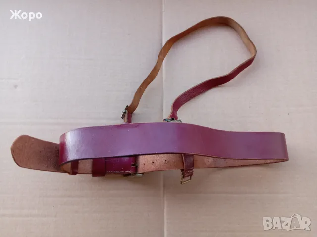червен офицерски колан с протупей WW2 WWII, снимка 3 - Антикварни и старинни предмети - 48838717