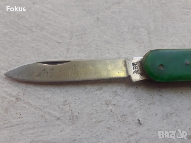 Стар малък нож ножка джобно - ножче сърп и чук ВТ, снимка 2 - Антикварни и старинни предмети - 53274282