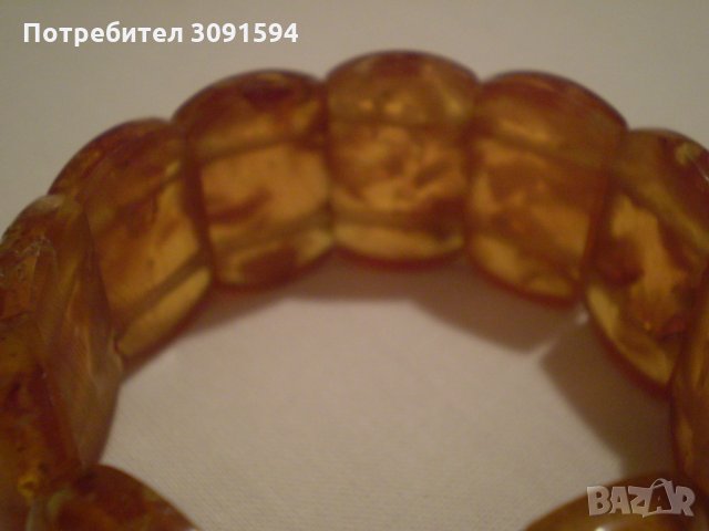 ГРИВНА РЕТРО СТИЛ КЕХЛИБАР, снимка 5 - Антикварни и старинни предмети - 35175735