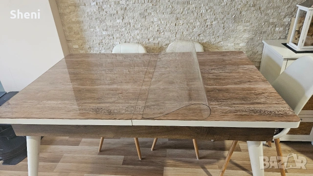 Трапезна разтегателна маса 90х78х140/178,5 см., снимка 6 - Маси - 53218789