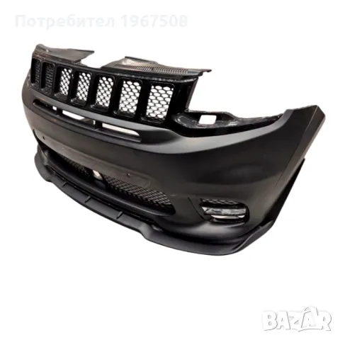 Предна броня + DRL Jeep GRAND CHEROKEE TRACKHAWK SRT Style, преден капак 2014 - 2021 и други части, снимка 4 - Части - 49364826