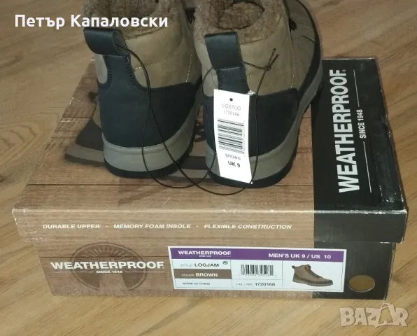 Зимни мъжки обувки ботуши WEATHERPROOF номер 45 
Налични номера 43 44 45 46  Ограничителни бройки, снимка 11 - Мъжки боти - 48562524
