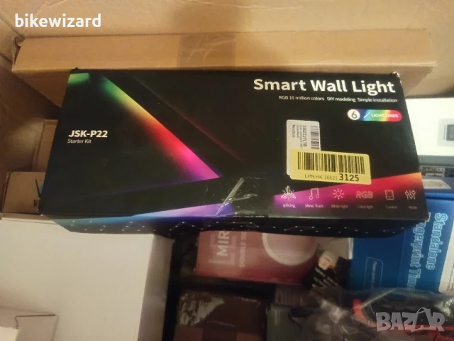 Интелигентни WiFi стенни лампи elice, пакет от 6, синхронизиране на музика, многоцветни НОВА, снимка 6 - Други - 50587763