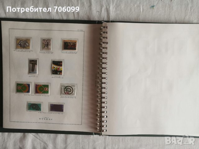 Луксозен Албум Класьор пощенски марки Италия 1968-1984, снимка 7 - Филателия - 33311478