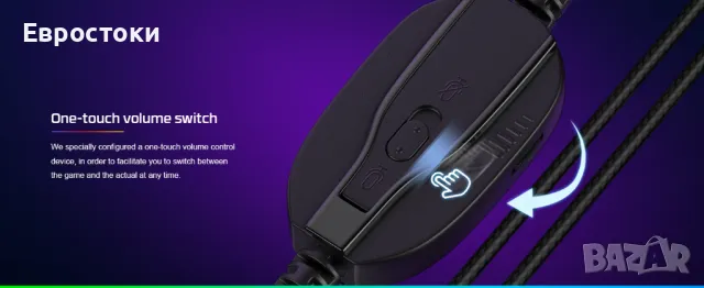 Геймърски слушалки Fachixy FC100 с микрофон за PS4/PS5/PC/Nintendo Switch, снимка 3 - Слушалки и портативни колонки - 47566719