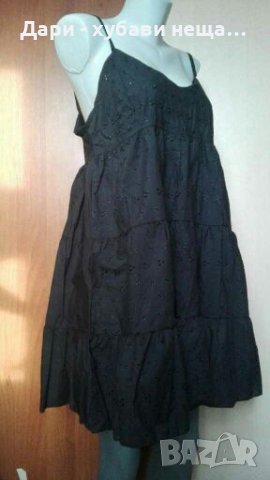 Черен гащеризон - рокля 100% памук👗🌹L,XL👗🌹арт.1126