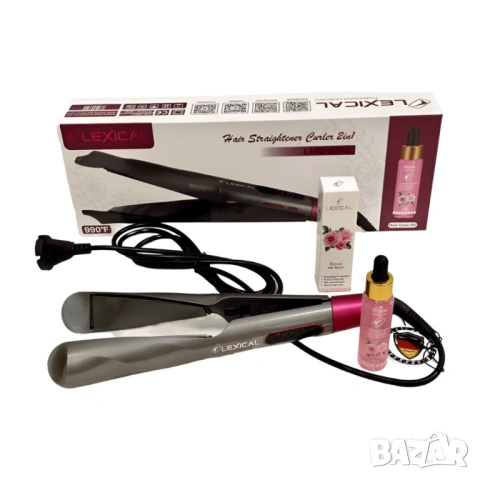 Преса за коса 2в1 Lexical, снимка 2 - Преси за коса - 53050487