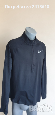 Nike Running Dri - Fit Stretch 3/4 Zip Mens Size M НОВО! ОРИГИНАЛ! Мъжка Спортна Блуза!, снимка 3 - Спортни дрехи, екипи - 44897853