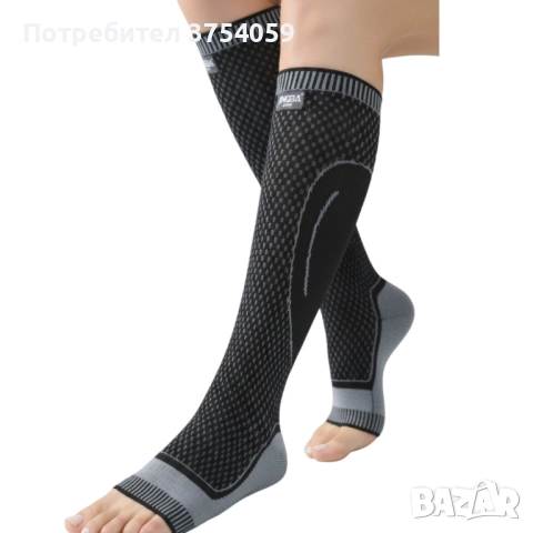 Компресионен чорап за прасец и глезен JINGBA JB-7008 – стабилност, комфорт и облекчение при умора и , снимка 3 - Спортна екипировка - 52400935