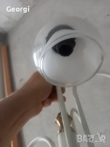 Полилей с 5 стъкла бял цвят, снимка 3 - Полилеи - 50419784