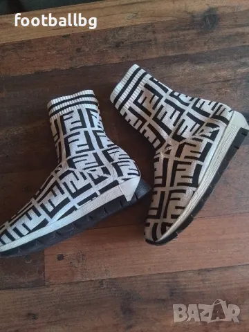 Дамски високи сникърси 🔝🔝40 номер бяло и черно , снимка 3 - Маратонки - 49556350