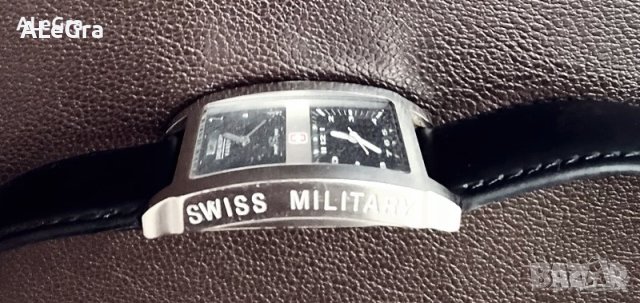 Оригинален швейцарски часовник Swiss Military Hanowa с две времеви зони, снимка 11 - Дамски - 43056588