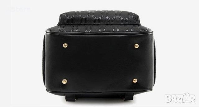 Комплект раница и 3 чантички / Цвят: Черен, снимка 3 - Раници - 52449538