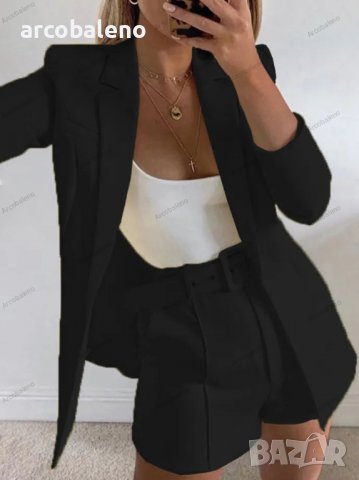 Дамски секси темпераментен стилен ежедневен малък комплект от две части, 4цвята , снимка 2 - Комплекти - 39910926