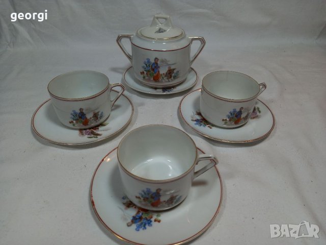 Стар порцеланов сет Union T china porcelain Czechoslovakia 