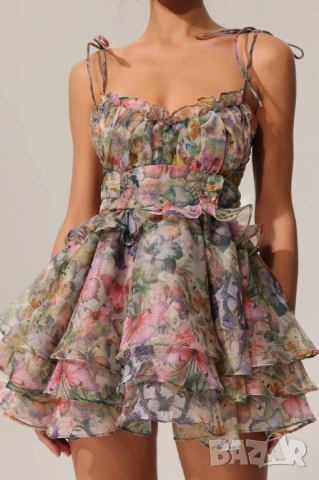 флорална рокля , снимка 3 - Рокли - 50969942