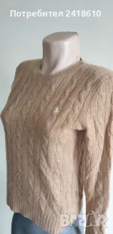 POLO Ralph Lauren Cable Wool / Cashmere  Knit Womens Size S НОВО! ОРИГИНАЛ! Дамски Пуловер !, снимка 10 - Блузи с дълъг ръкав и пуловери - 48706524