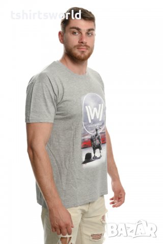 Нова мъжка тениска с дигитален печат на сериала Westworld (Западен свят), снимка 5 - Тениски - 37670057